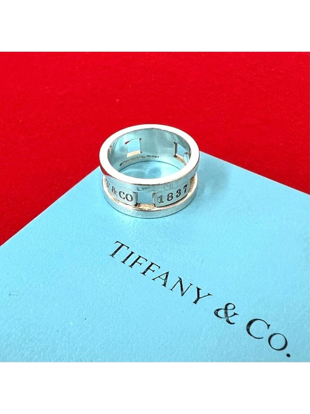Tiffany & Co Vintage Element Ring 925 Sterling Silver